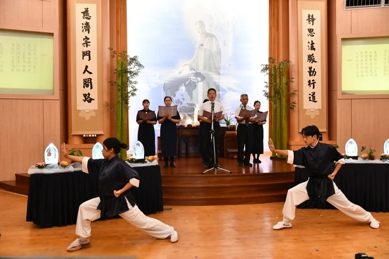 梵唄與武術展慈中活力 花蓮鳳林祈福會別樹一幟